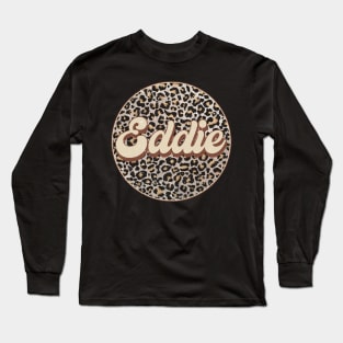 Classic Music Eddie Personalized Name Circle Birthday Long Sleeve T-Shirt